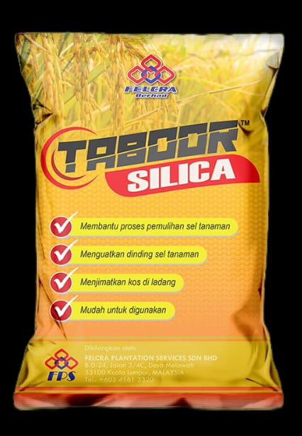 Bahagian hadapan bungkusan produk Taboor Silica 50g
